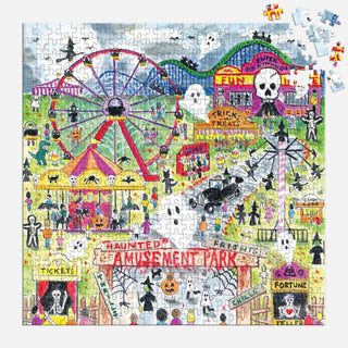 Michael Storrings Haunted Amusement Park 500-Piece Puzzle