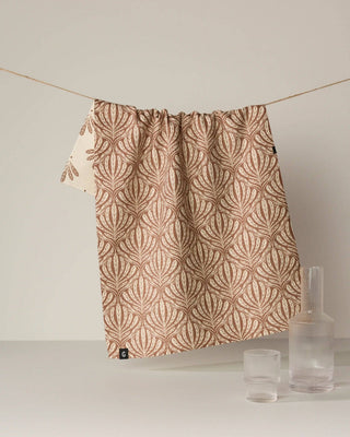 Geometry Desert Fronds Luxe Kitchen Towel