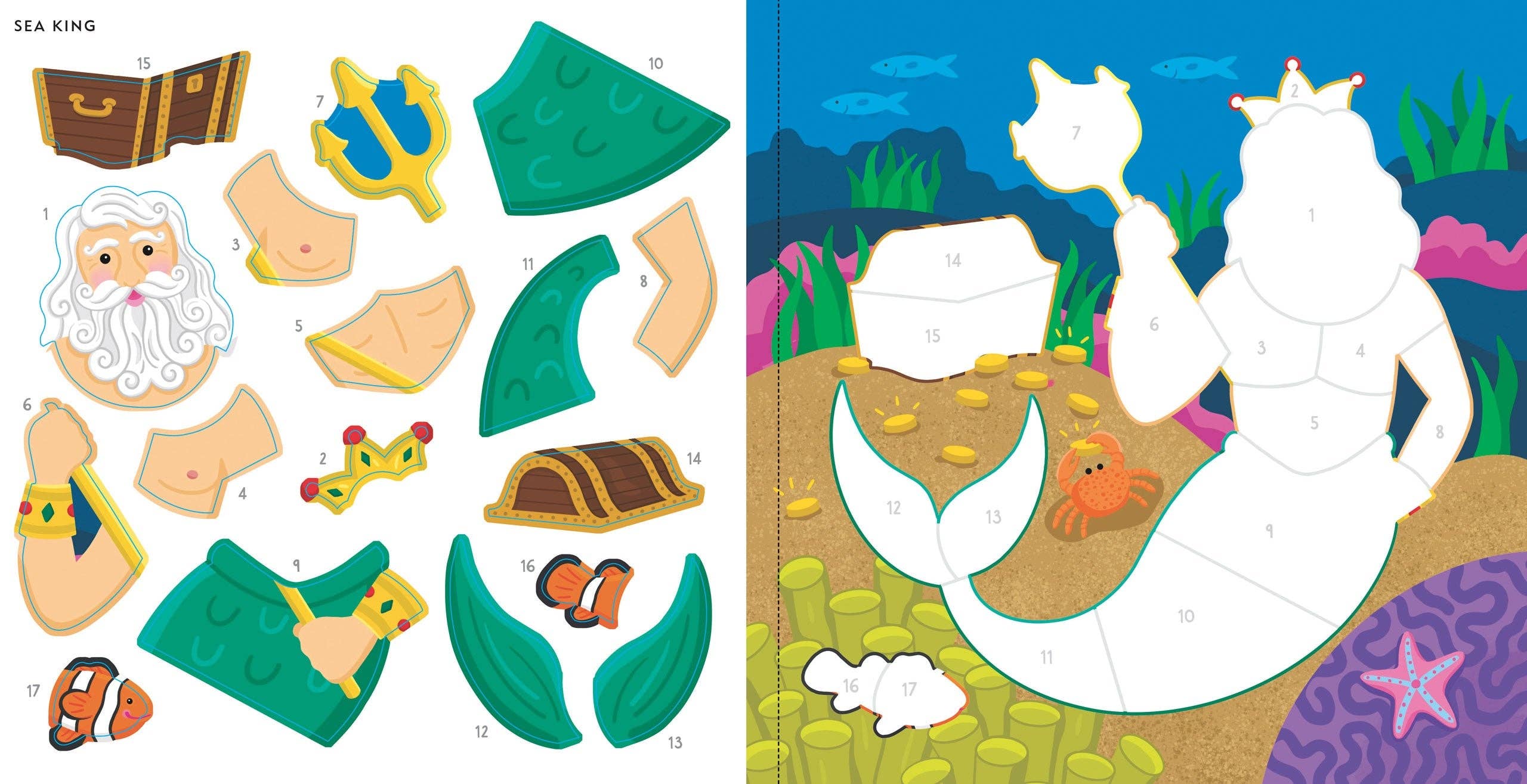 My First Color-by-Sticker Book - Mermaids & More