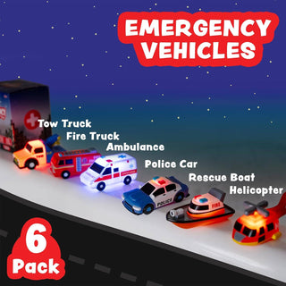 Tub Works® Emergency™ Cars Light Up Bath Toys