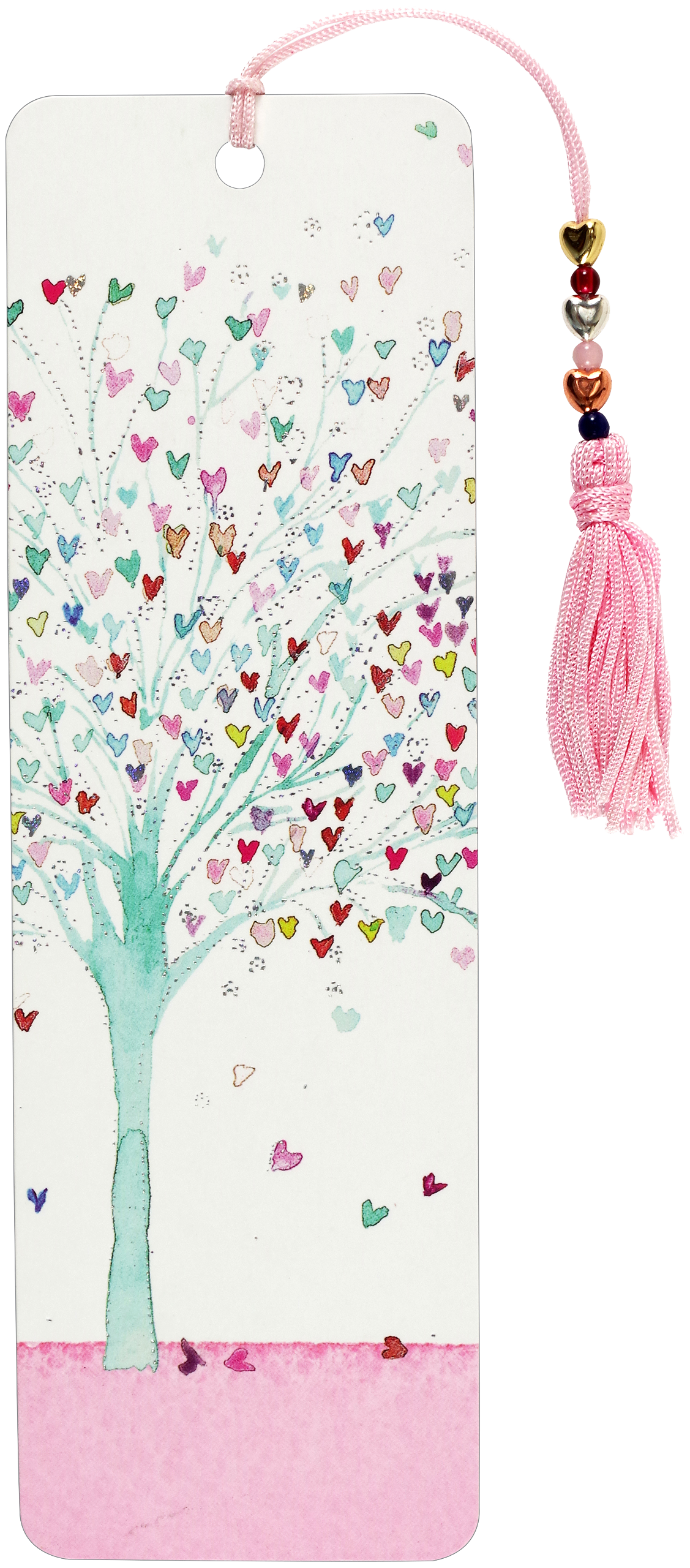 Tree of Hearts Beaded Bookmark