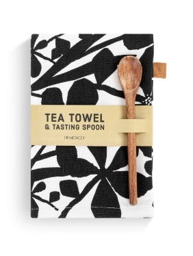 Bold Floral Kitchen Towel & Tasting Spoon
