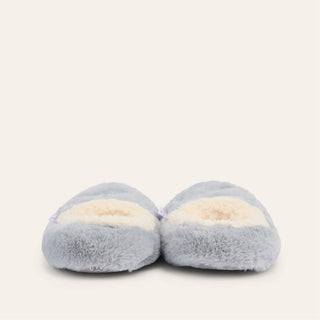 Warmies Gray Sherpa Microwavable Slippers