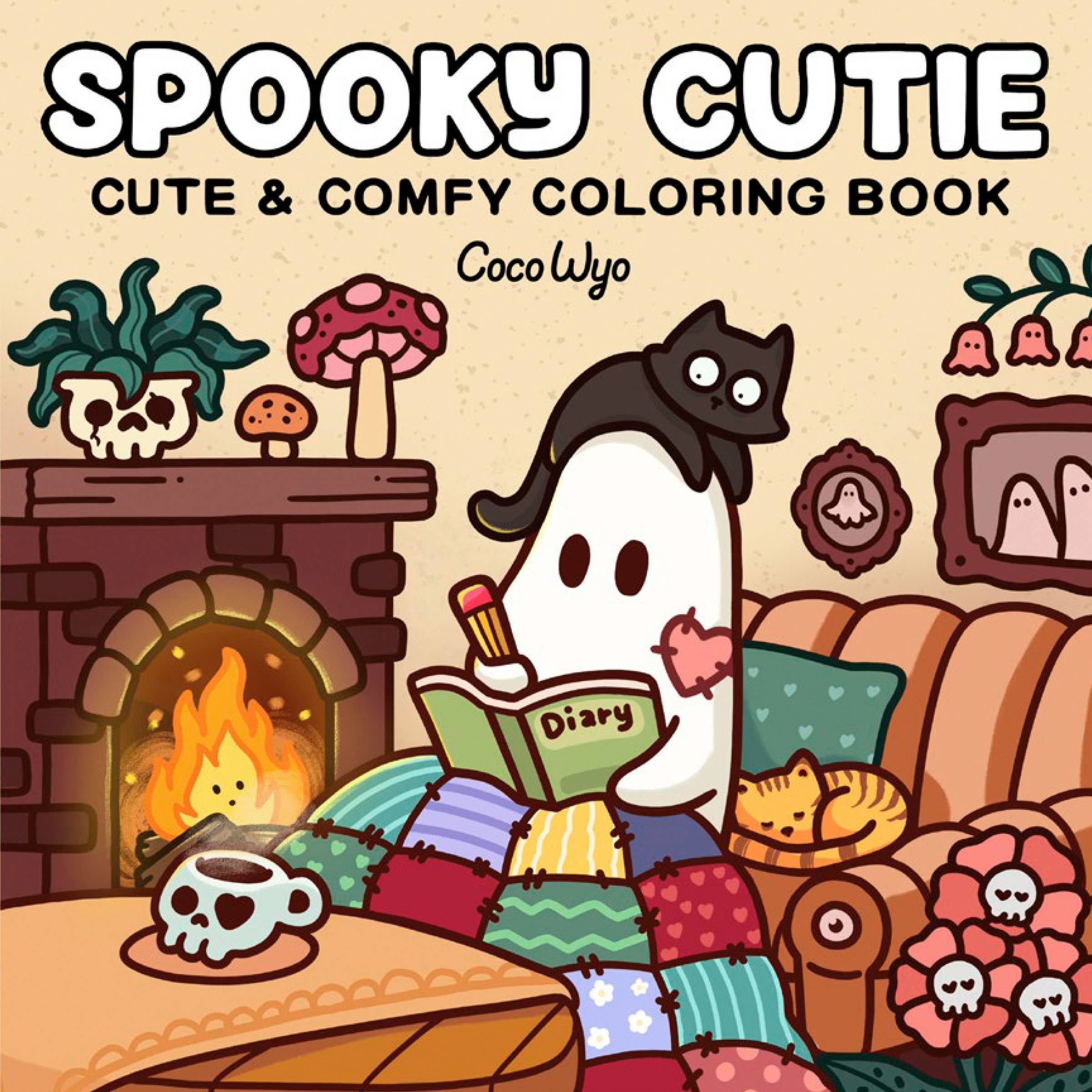 Spooky Cutie Coloring Book by Coco Wyo