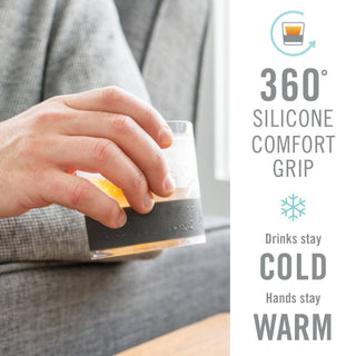 Whiskey FREEZE™ Insulated Cooling Cups in Smoke