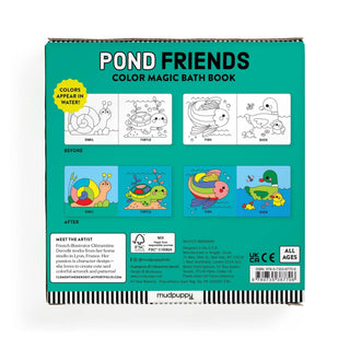 Pond Friends Color Magic Bath Book | Color-Changing Baby Bath Book