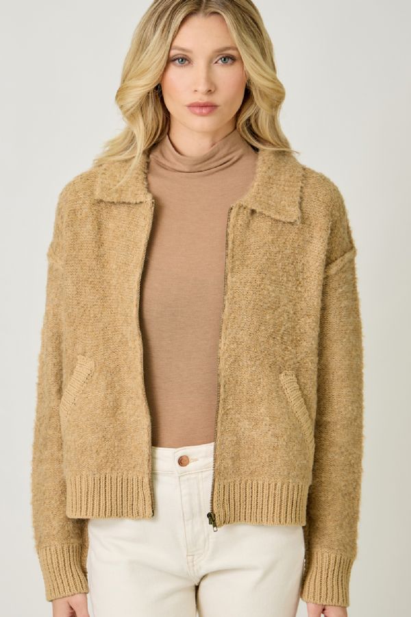 Zip Up Sweater Jacket