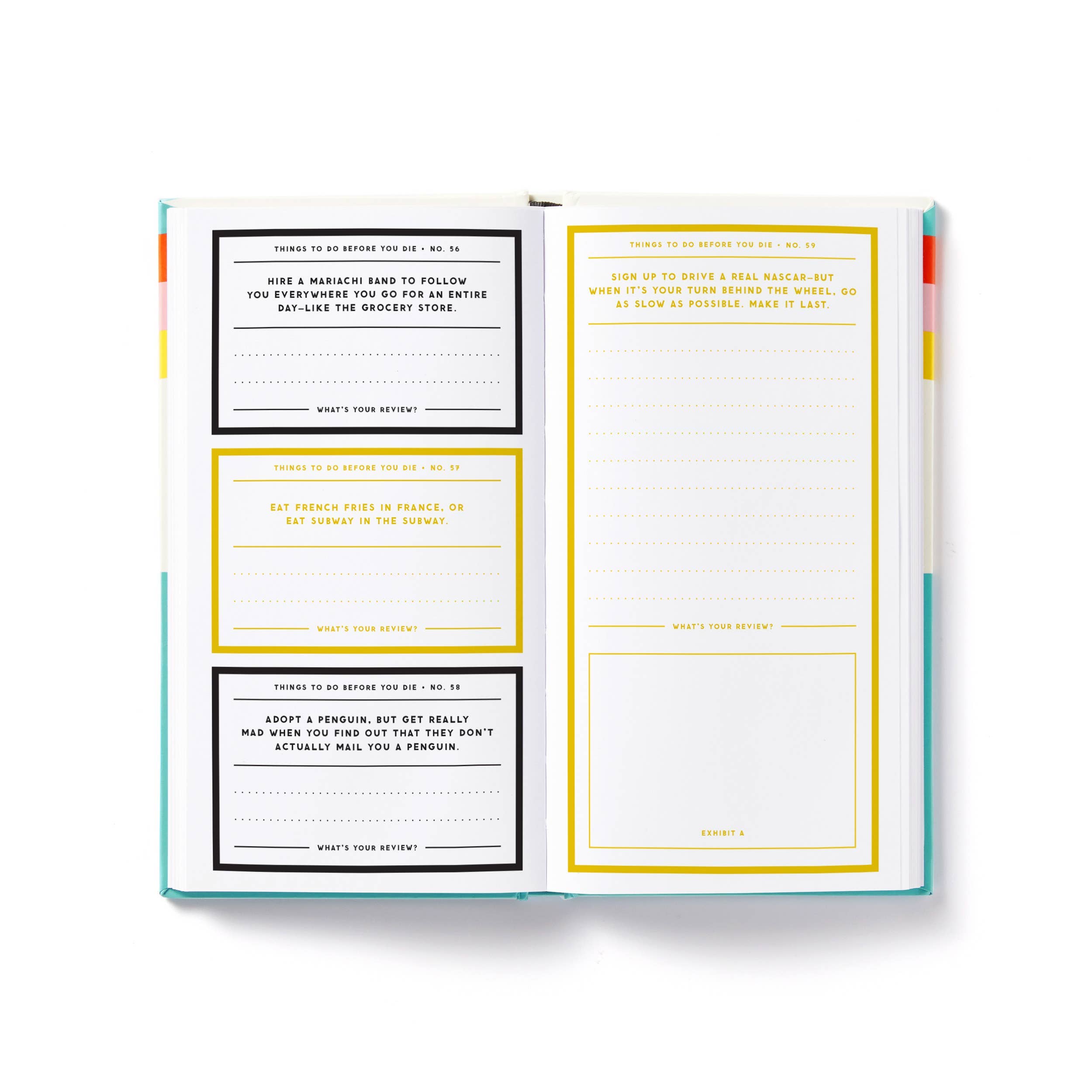 A Million Things to Do Before You Die Journal