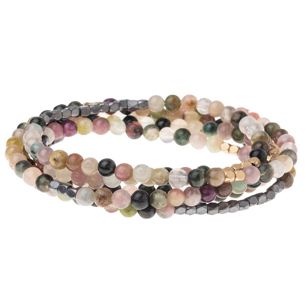 Scout Stone Wrap Bracelet & Necklace – Tourmaline Stone of Healing