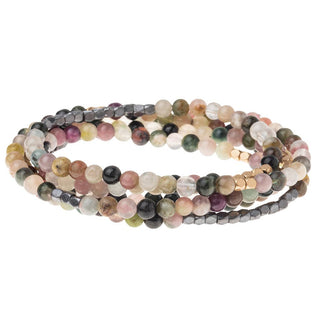 Scout Stone Wrap Bracelet & Necklace – Tourmaline Stone of Healing