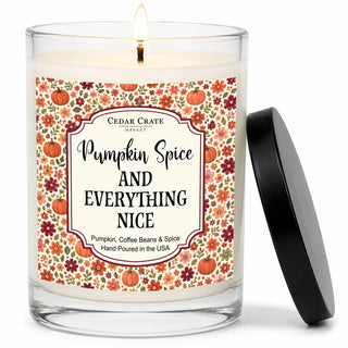 Pumpkin Spice Latte Candle, Fall Soy Wax Candle