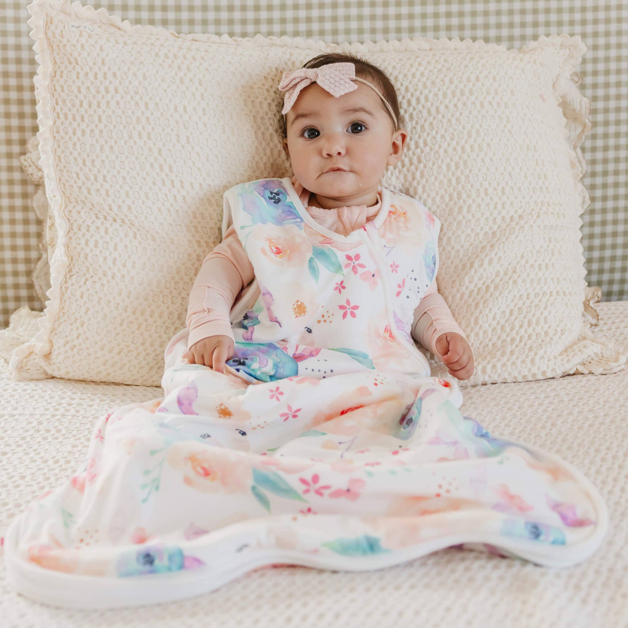 Copper Pearl Bloom Sleep Bag | Floral Baby Wearable Blanket