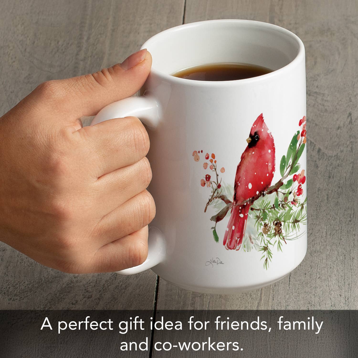 Holiday Cardinals Ceramic Mug