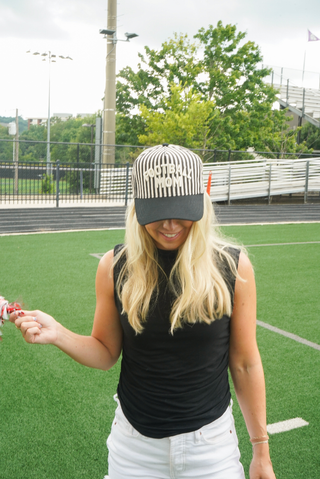 Football Mom Stripe Trucker Hat – Football Mom Hat