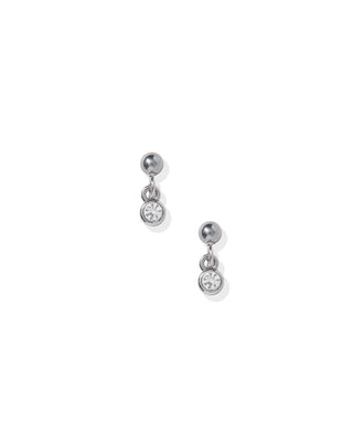 Millie Sparkle CZ Silver Screwback Stud Earrings