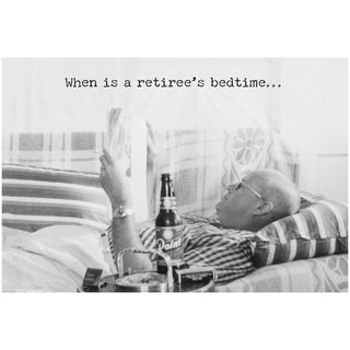 Bedtime Retirement Card