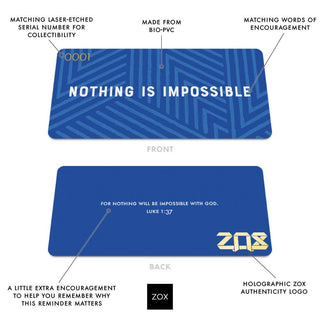 Nothing Is Impossible ZOX Bible Verse Bracelet
