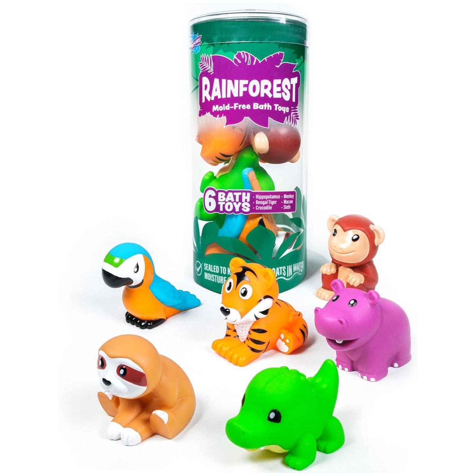Tub Works® Rainforest™ Mold Free Bath Toys