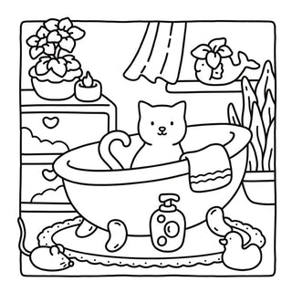 Cat Moments: Meow Life Coloring Book | Cat Lover Coloring Book