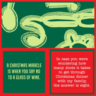 Christmas “Eight Shots” Funny Cocktail Napkins