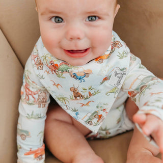 Dino Explorer Baby Bandana Bibs - 4 Pack