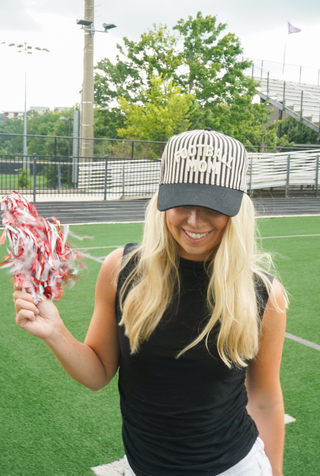 Football Mom Stripe Trucker Hat – Football Mom Hat