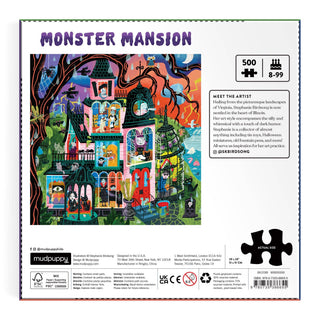 Monster Mansion 500-Piece Family Puzzle | Halloween Puzzle