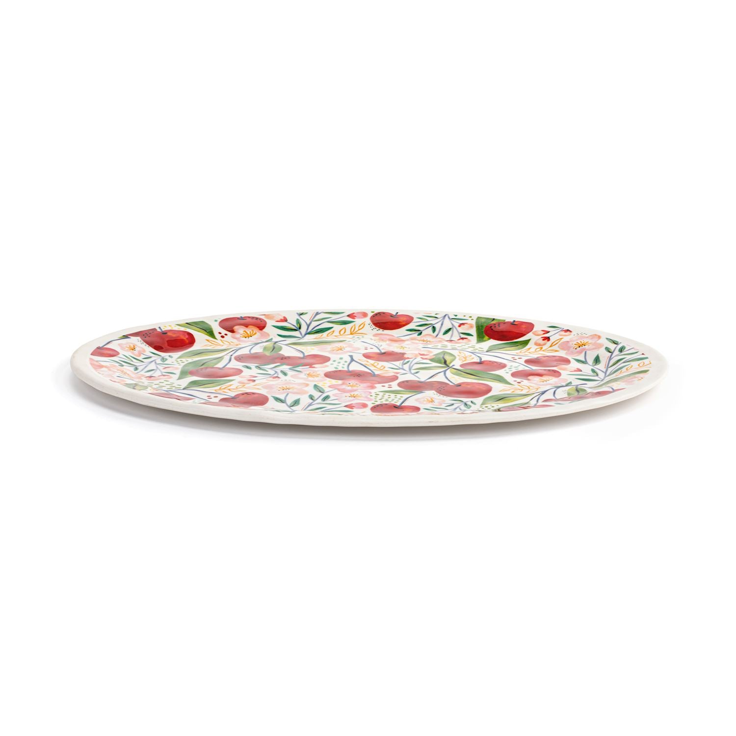 Cherry Bamboo Large Melamine Oval Platter