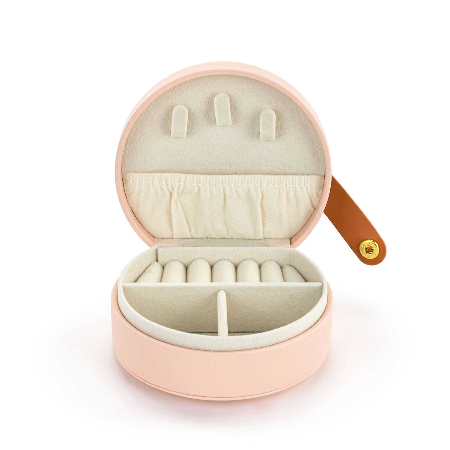 Pink Travel Jewelry Case - 4x3in