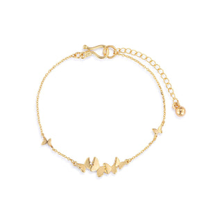 Butterfly Cluster Gold Bracelet