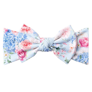 Genevieve Floral Knit Headband Bow