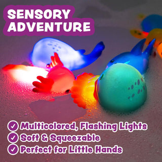 Tub Works Under the Sea Light-Up Bath Toys, 6-Pack