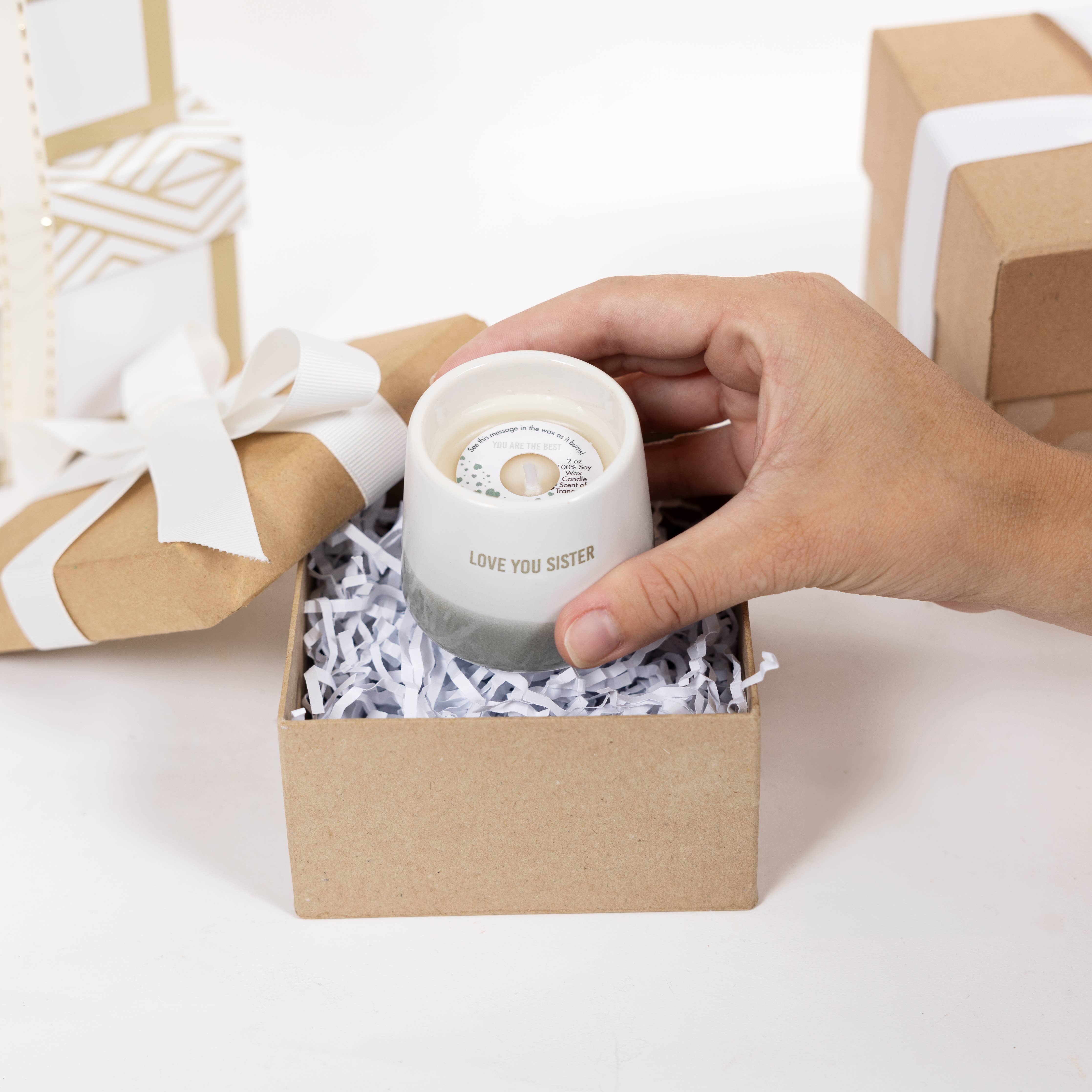 Love You Sister 2oz Wax Reveal Candle