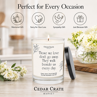 Memorial Candle, Floral Sandalwood Musk