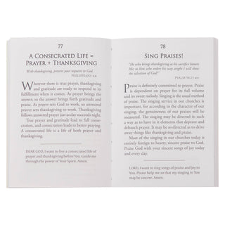 Mini Devotions Living a Life of Prayer