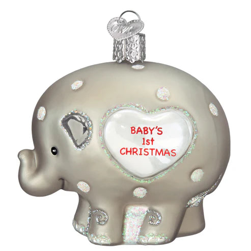 Baby's 1st Elephant Ornament - Old World Christmas