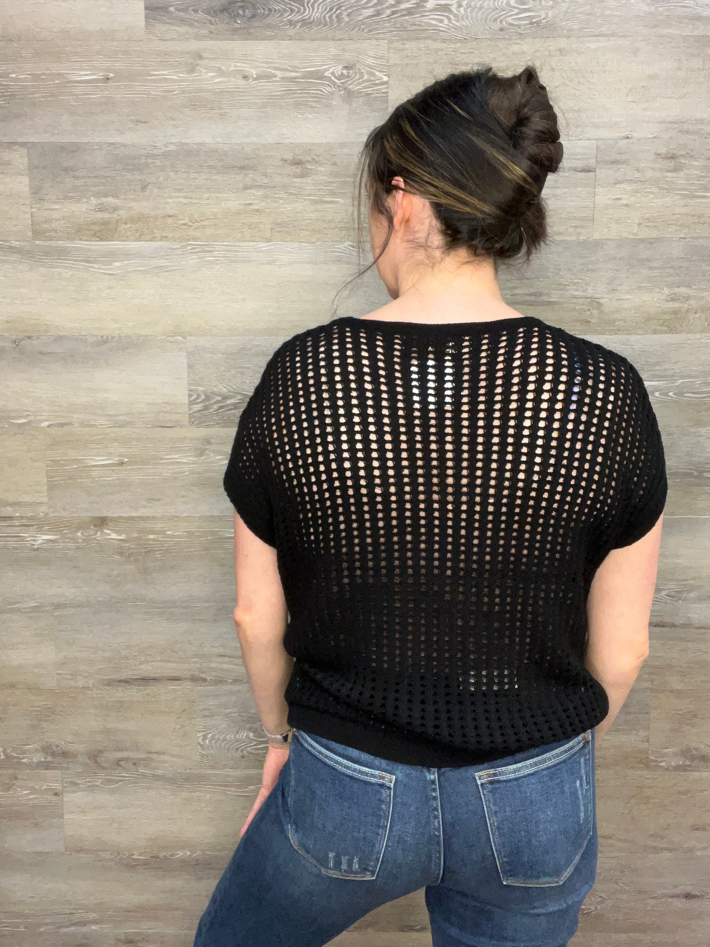 Viscose Crochet Knit Sheer Hollow Sweater FINAL SALE