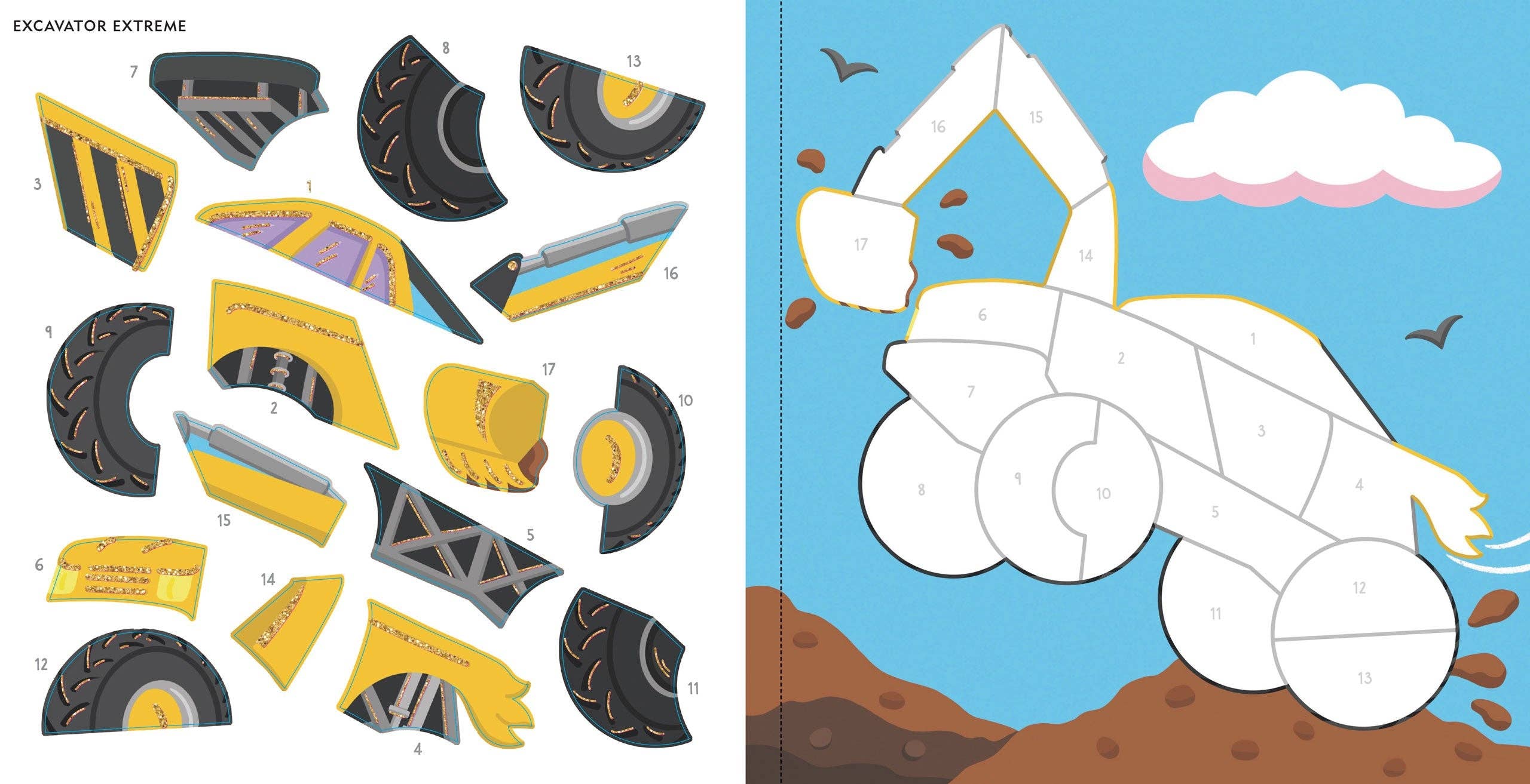 My First Color-by-Sticker Book - Monster Trucks