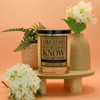 Good Friends Are Like Stars Luxury Soy Candle | Best Friend Gift