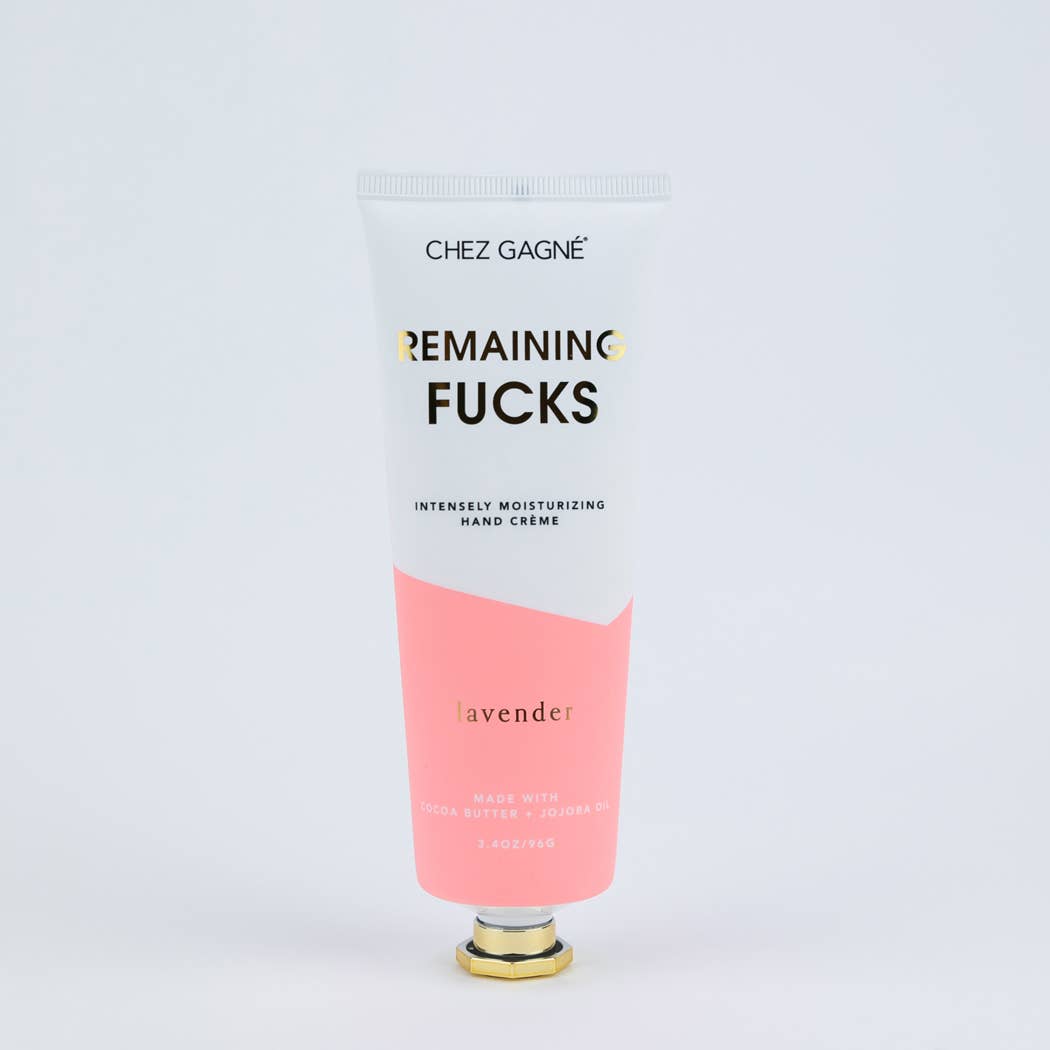 Remaining F*cks Lavender Hand Cream | Hydrating Vegan Hand Lotion (Chez Gagné)