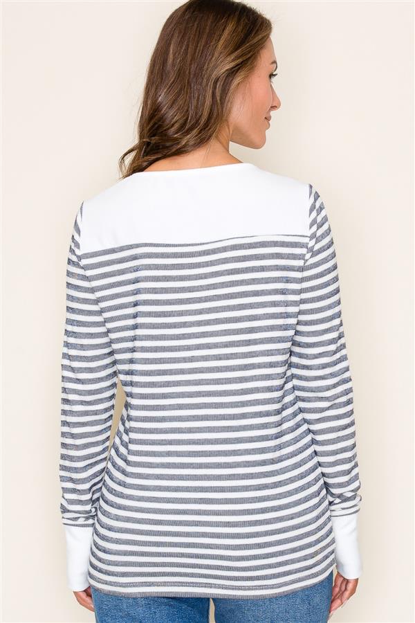 Striped Long Sleeve Top