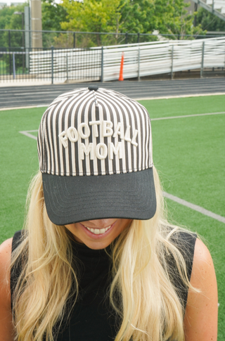 Football Mom Stripe Trucker Hat – Football Mom Hat