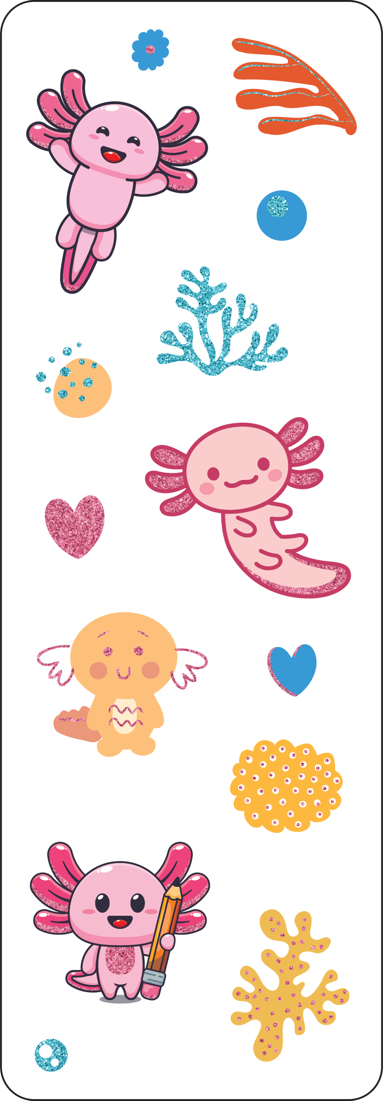 Axolotls Sticker Set