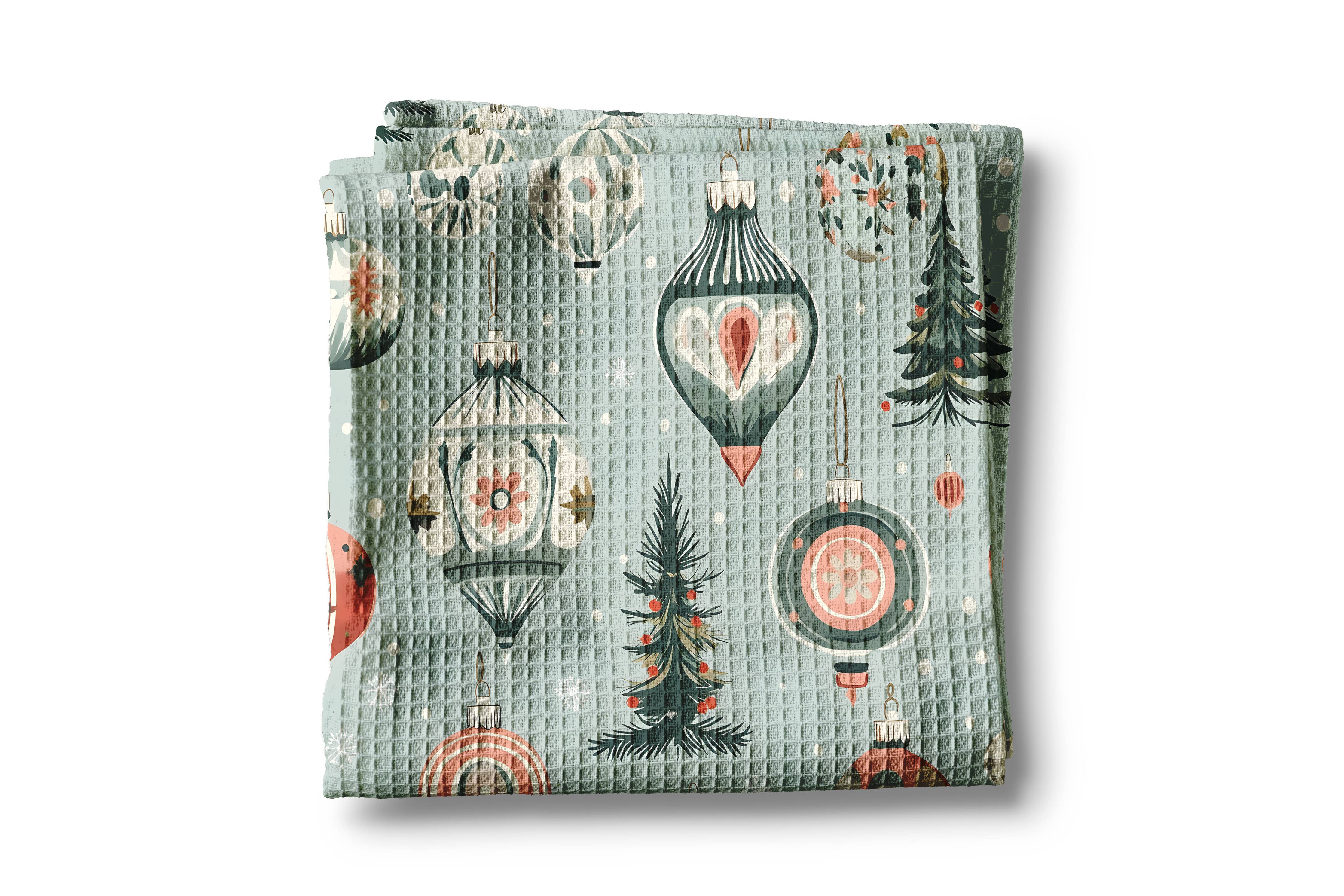 Christmas Ornament Kitchen Tea Towel