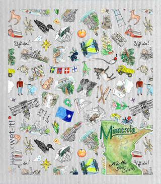 Minnesota Wet-it Swedish Dish Cloth x Pippa