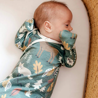 Atwood Woodland Newborn Knotted Gown