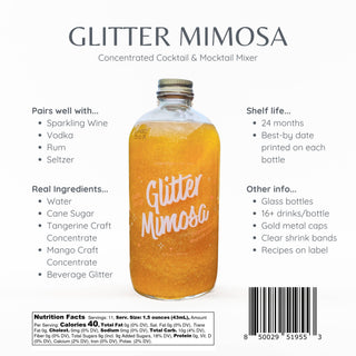 Glitter Mimosa Mixer | Edible Glitter Cocktail Mix