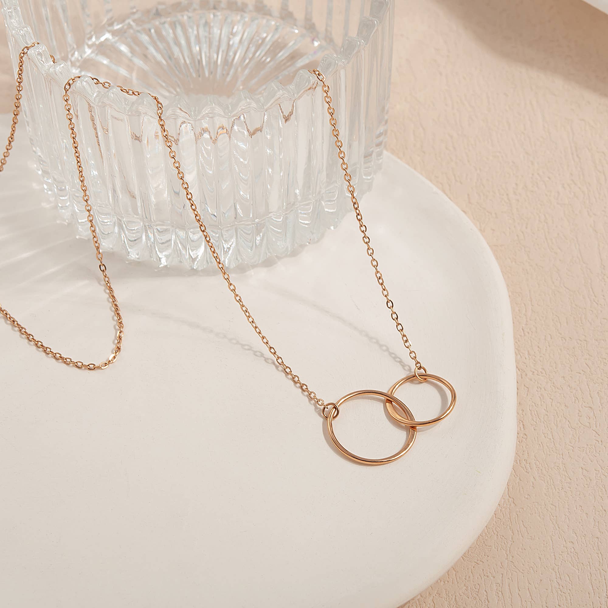 Infinity Necklace with I Love You Card Jewelry Set