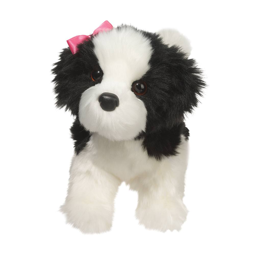 Poofy Black & White Shih-Tzu Plush Toy
