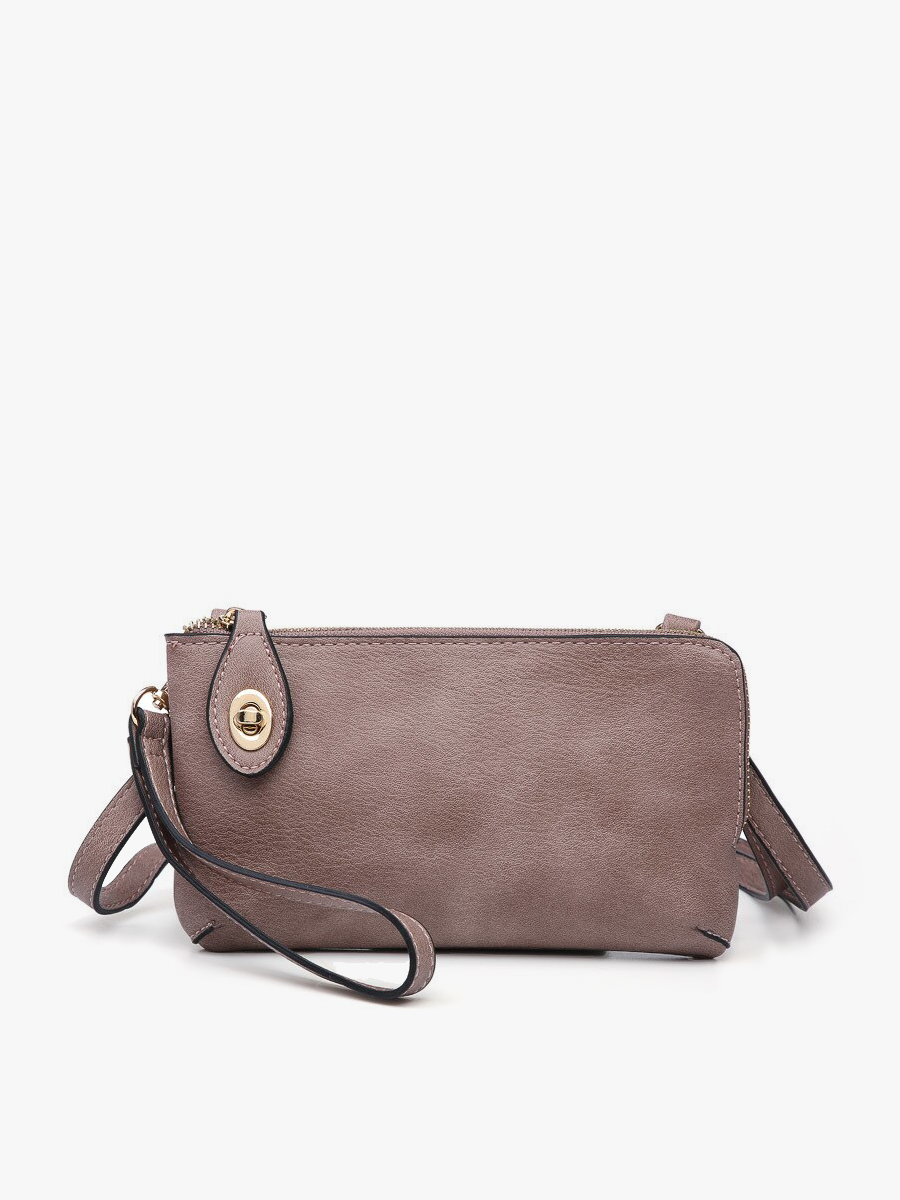 Kendall Crossbody Wristlet w/ Twist Lock Closure